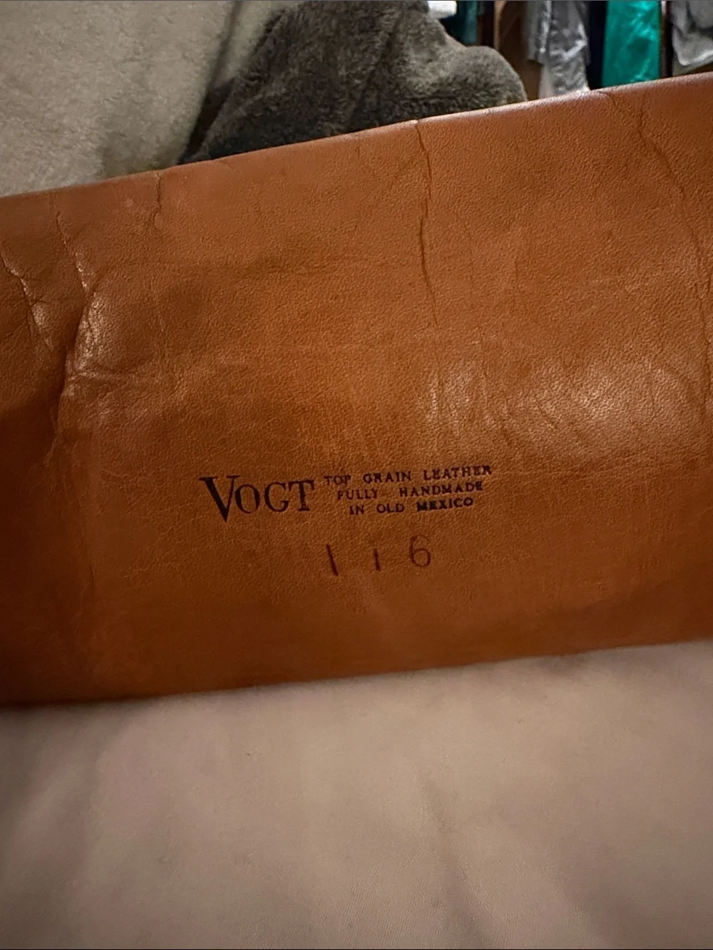 Vogt cognac leather